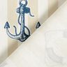 Decor Fabric Half Panama lighthouse and stripes – light taupe/navy blue,  thumbnail number 4