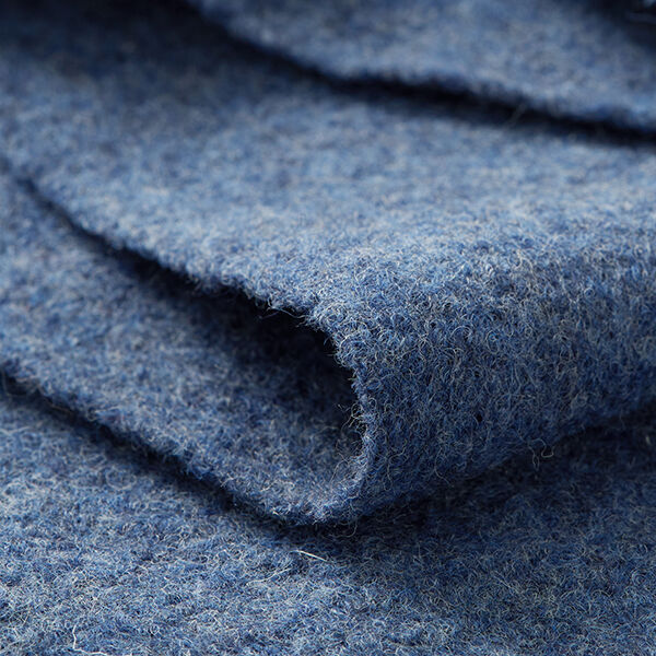 Fulled woollen loden Mottled – denim blue,  image number 4