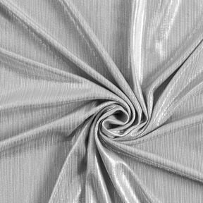Rib jersey metallic – metallic silver, 