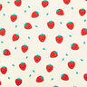 Brushed Sweatshirt Fabric strawberries | by Poppy – offwhite/fire red,  thumbnail number 1