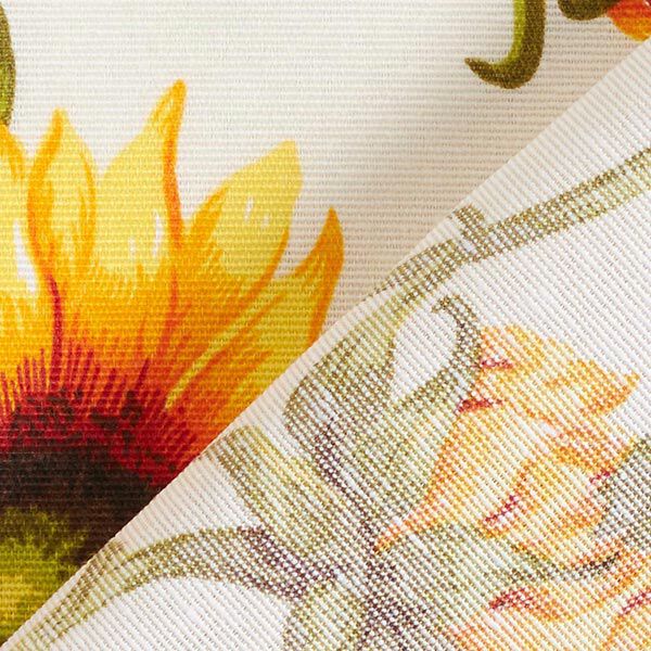 Decorative fabric Canvas Sunflowers – natural/sunglow,  image number 4