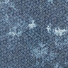 Tie-dyed flower chambray quilted fabric – denim blue,  thumbnail number 6