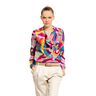 Viscose-cotton voile abstract loops – pastel violet/aqua blue,  thumbnail number 5