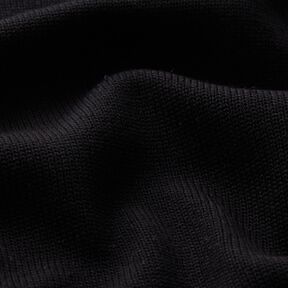 Cotton Knit – black | Remnant 60cm, 