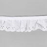 Embroidered Ruffle Lace – white,  thumbnail number 1