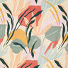 Decor Fabric Half Panama Abstract Plants – natural/pale mint,  thumbnail number 1