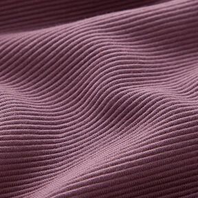 Ottoman ribbed jersey Plain – aubergine, 