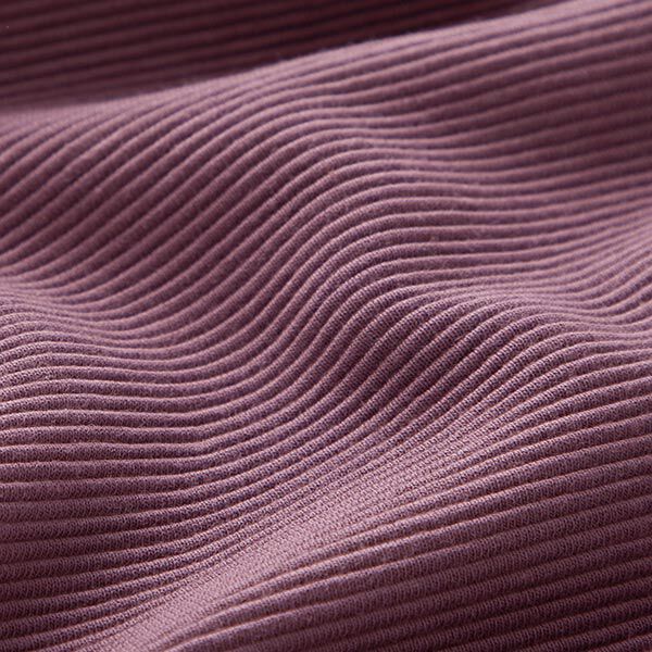 Ottoman ribbed jersey Plain – aubergine,  image number 3