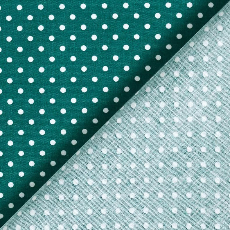 Cotton Poplin Mini polka dots – blue spruce/white,  image number 4