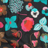 Cotton Poplin Meadow Flower Digital Print | Nerida Hansen – black/turquoise,  thumbnail number 2