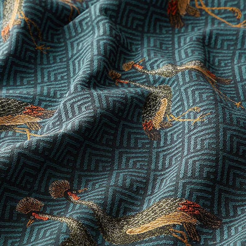 Peacock Tapestry Jacquard – petrol,  image number 2