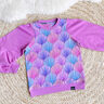 French Terry Shells Digital Print | by Poppy – lavender/blue lilac,  thumbnail number 5