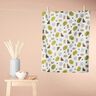 Waffle Piqué colourful shapes – moss green/ivory,  thumbnail number 9