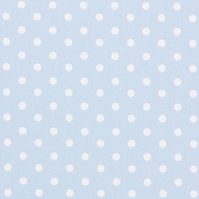 Cotton Poplin Large Dots – light blue/white,  image number 1