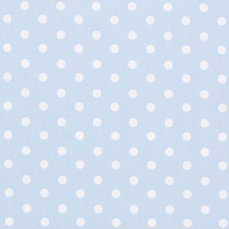 Cotton Poplin Large Dots – light blue/white,  image number 1
