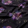 Cotton Jersey Origami hearts with gold sprinkles | Glitzerpüppi – black/lilac,  thumbnail number 2