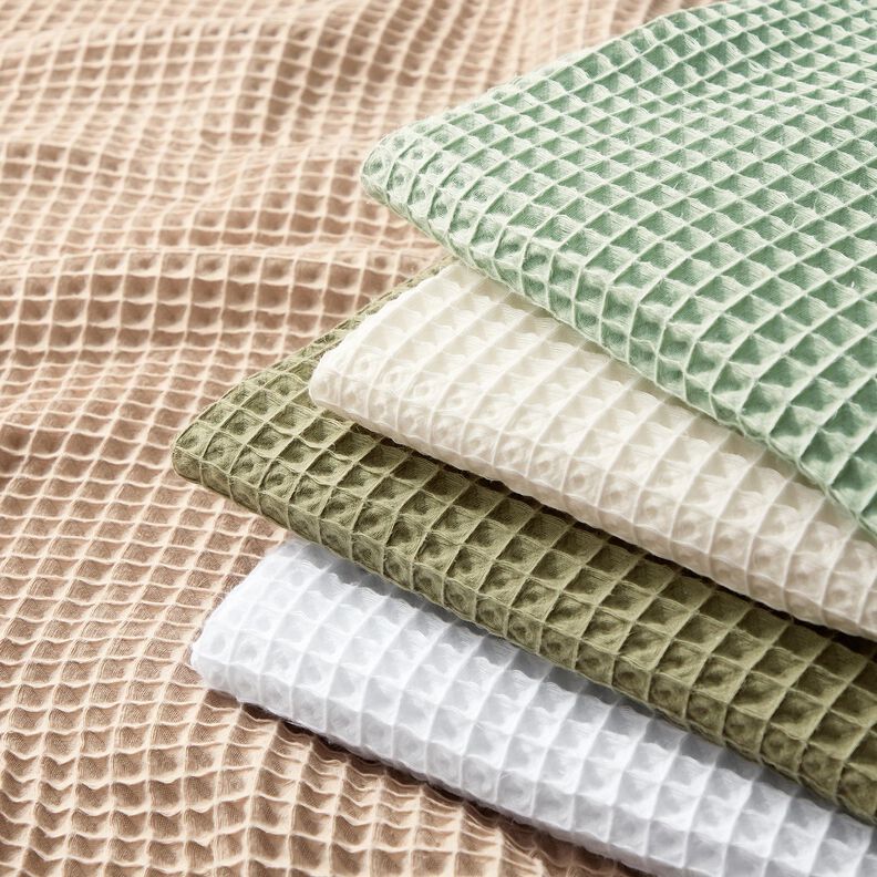 Waffle Piqué large honeycombs – pale mint,  image number 5