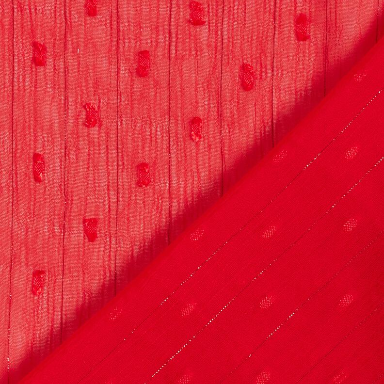 Metallic pinstripe chiffon dobby – red/metallic silver, image number 4