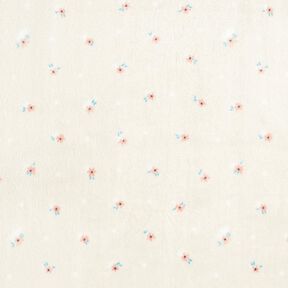 Cosy Fleece little flower – light beige/salmon, 
