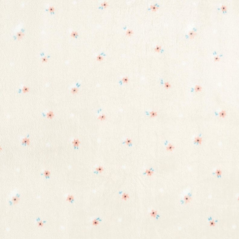 Cosy Fleece little flower – light beige/salmon, image number 1