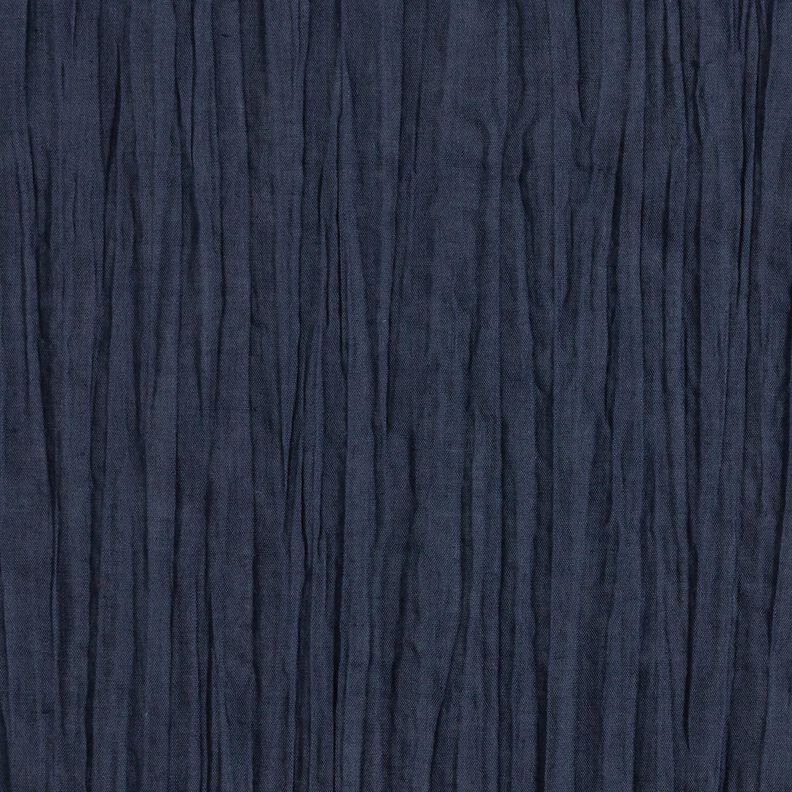Crushed cotton fabric – navy blue,  image number 1