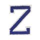 Letter Z appliqué [ Height: 4,6 cm ] – navy blue,  thumbnail number 1