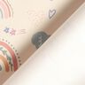 Raincoat Fabric colourful rainbows Digital Print – cream,  thumbnail number 5