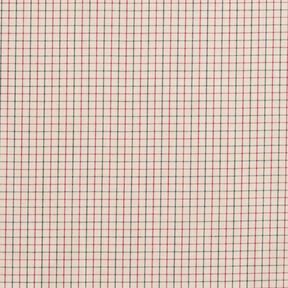 Shirt fabric fine check – beige/navy blue, 