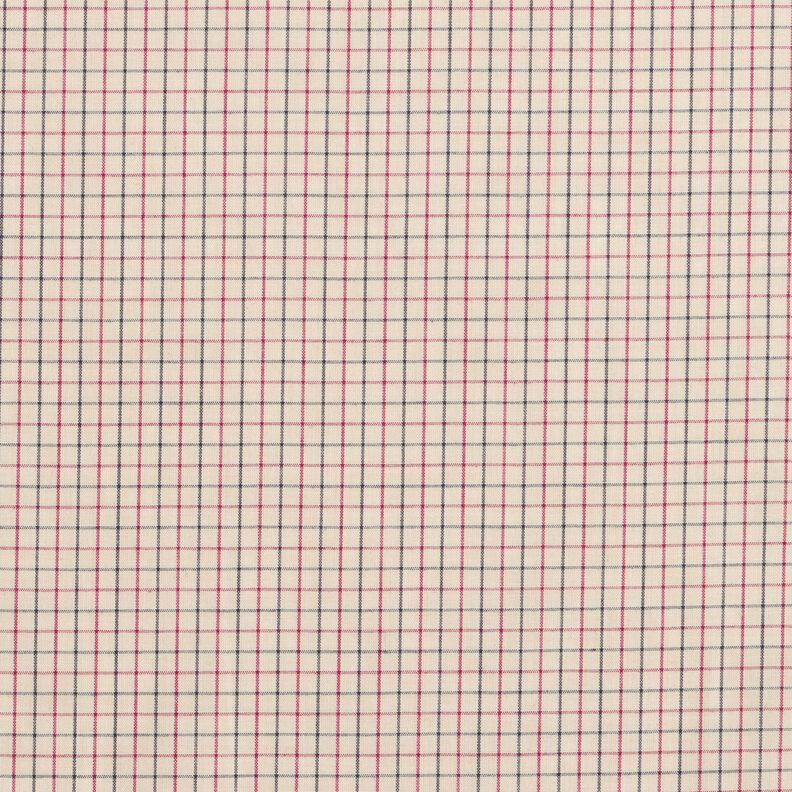 Shirt fabric fine check – beige/navy blue, image number 1