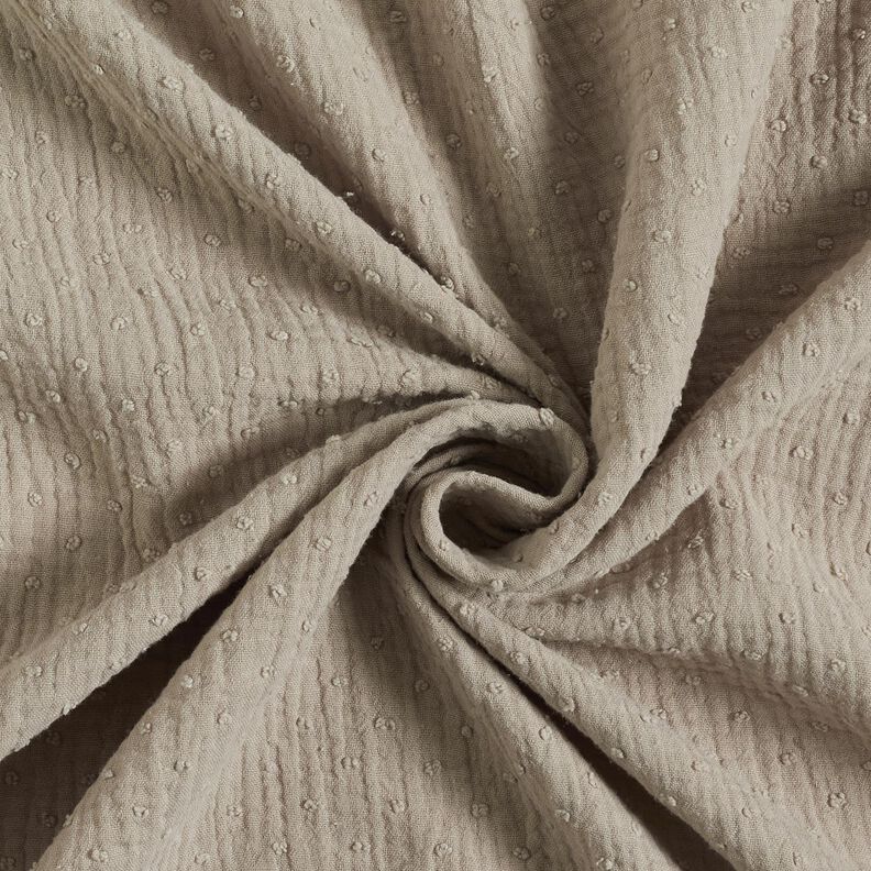 Double Gauze/Muslin dobby – beige,  image number 3
