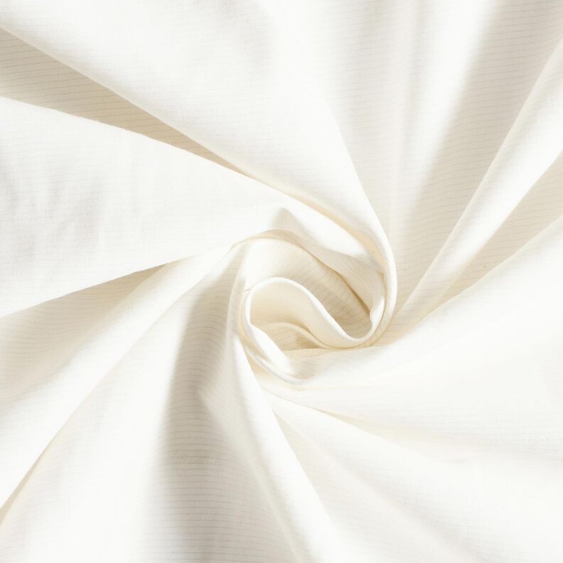 Fine shadow stripes shirt fabric – white,  image number 1