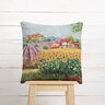 Decorative Panel Tapestry Fabric blooming landscape – carmine/light beige,  thumbnail number 6