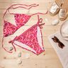 Swimsuit Fabric abstract loops – intense pink/orange,  thumbnail number 6