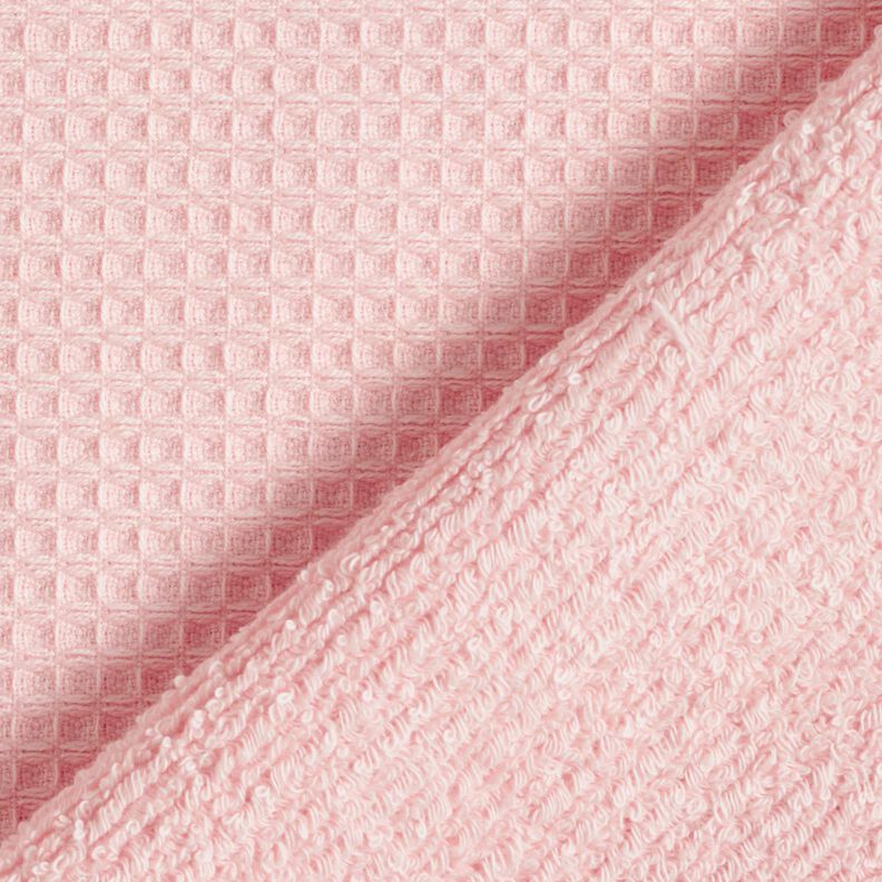 Towelling Fabric/Waffle Piqué Plain – rosé, image number 4