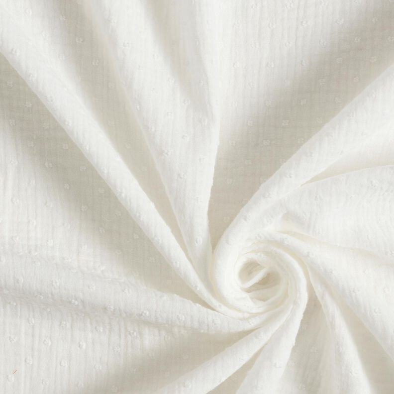 Double Gauze/Muslin dobby – offwhite,  image number 3