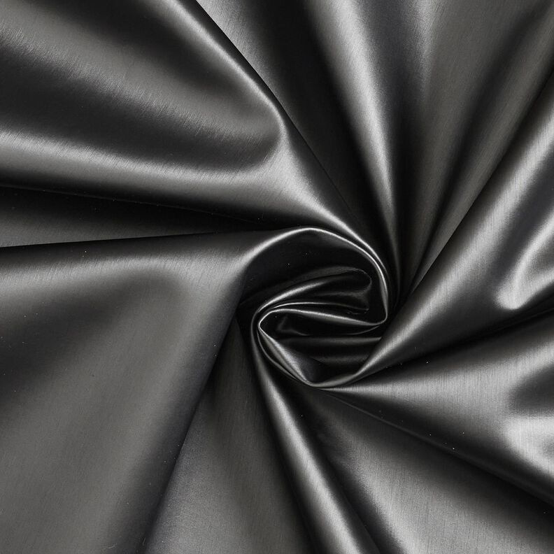 Upholstery Fabric Imitation Leather Shimmering – stone grey,  image number 1