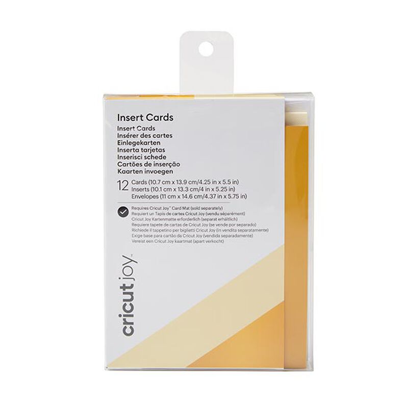 Cricut Joy Gold Matte Holographic Insert Cards [ 12 pieces ],  image number 1