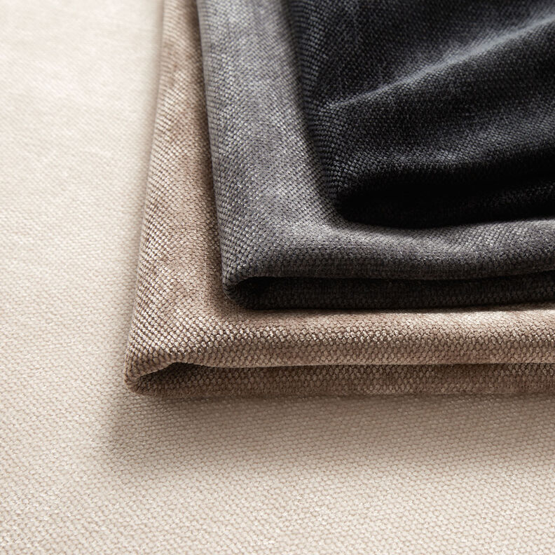 Thermal curtain fabric Chenille – black,  image number 6