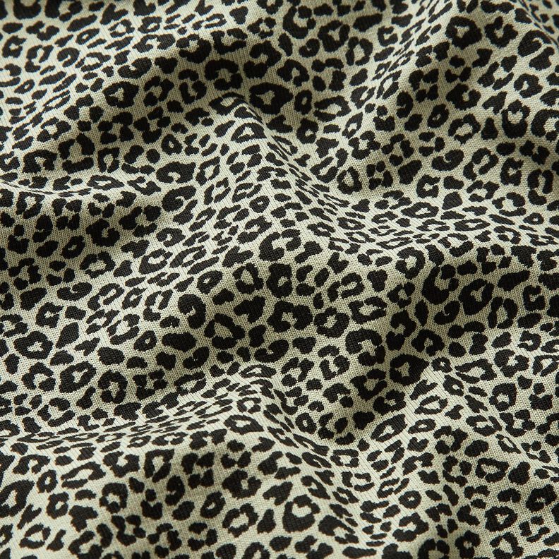 Cotton Jersey Mini Leopard Print – greige/black,  image number 2