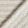 Cotton jersey melange glitter stripes – light grey/metallic gold,  thumbnail number 4