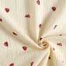 Double Gauze/Muslin cute ladybugs – offwhite,  thumbnail number 3