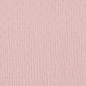 Double Gauze/Muslin dobby – light dusky pink, 