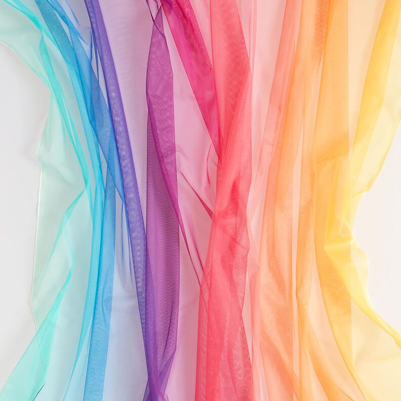 Soft Mesh Rainbow Ombre – aqua blue/intense pink, image number 6