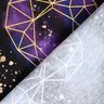 Cotton Jersey Origami hearts with gold sprinkles | Glitzerpüppi – black/lilac,  thumbnail number 4