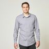 Shirt fabric offset check – white/light blue,  thumbnail number 6