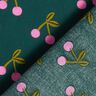 Coated Cotton cute cherries – dark green,  thumbnail number 4