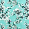 Outdoor Fabric Canvas cherry blossom – aqua blue,  thumbnail number 1