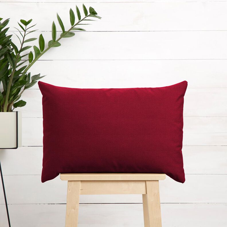 Outdoor Fabric Canvas Plain – dark red,  image number 6