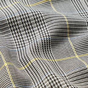 Prince of Wales check suit and costume fabric – black/white, 