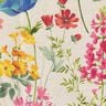 Decor Fabric Half Panama Meadow flowers – natural/raspberry,  thumbnail number 5